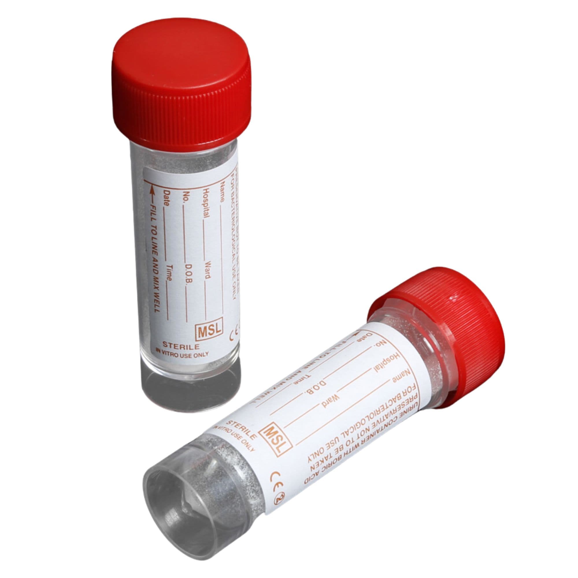 Precision™ Polypropylene Sample Bottle With Boric Acid – 30ml